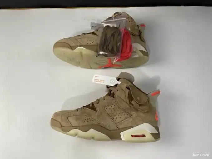 Cheap Husky Khaki DH0690-200 Scott Travis British Jordan Retro Air 6 0605